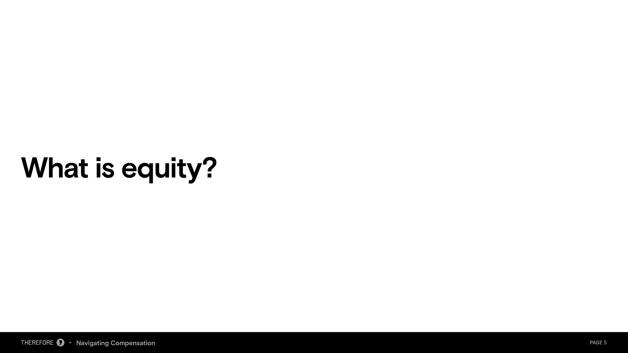 Navigating Compensation webinar deck, slide 6 of 19.