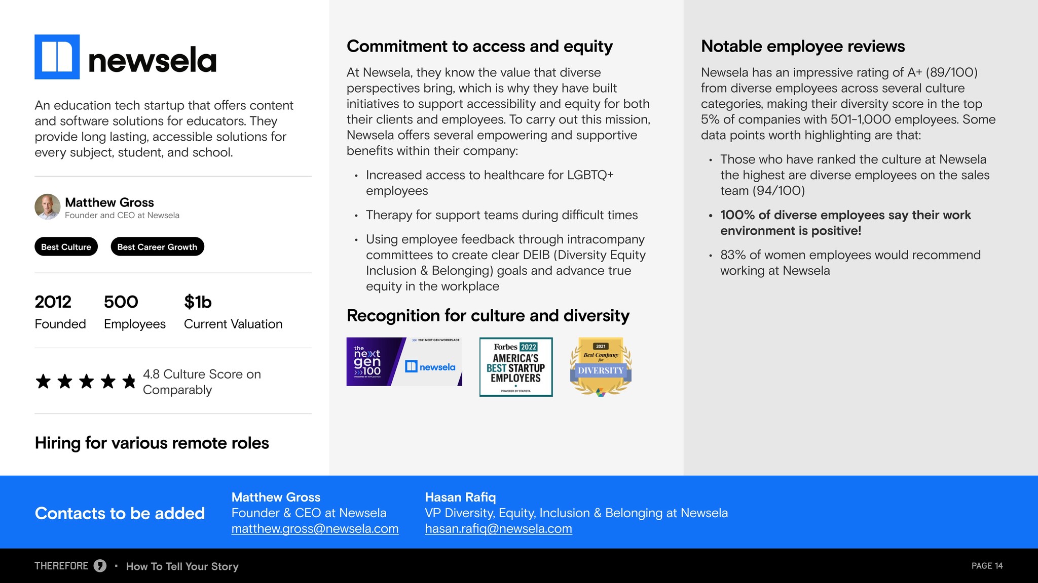 A slide from the DEI webinar series.