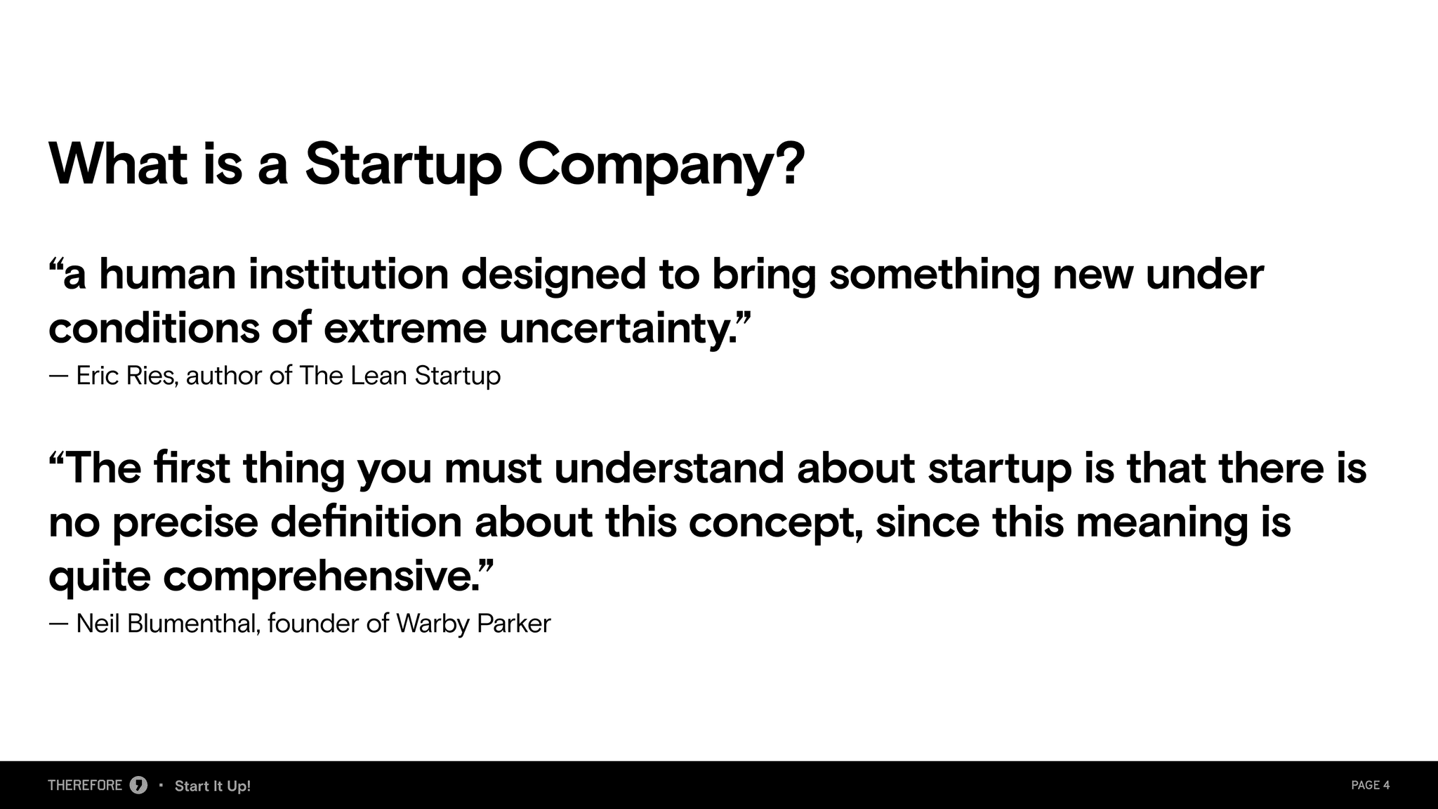 Start It Up! webinar deck, slide 4 of 17.